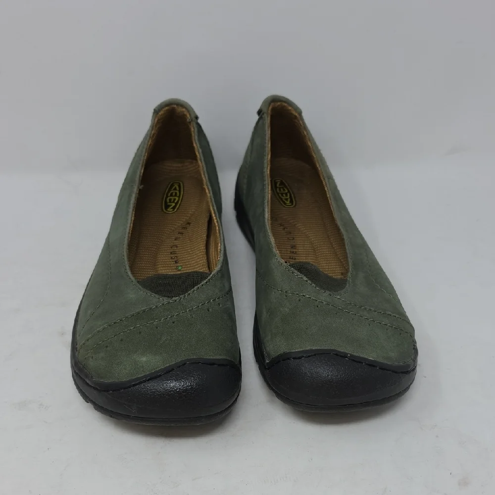 Keen Sterling City Women's Casual Slip-On Flats in Olive Green Size 8 - Picture 2 of 6